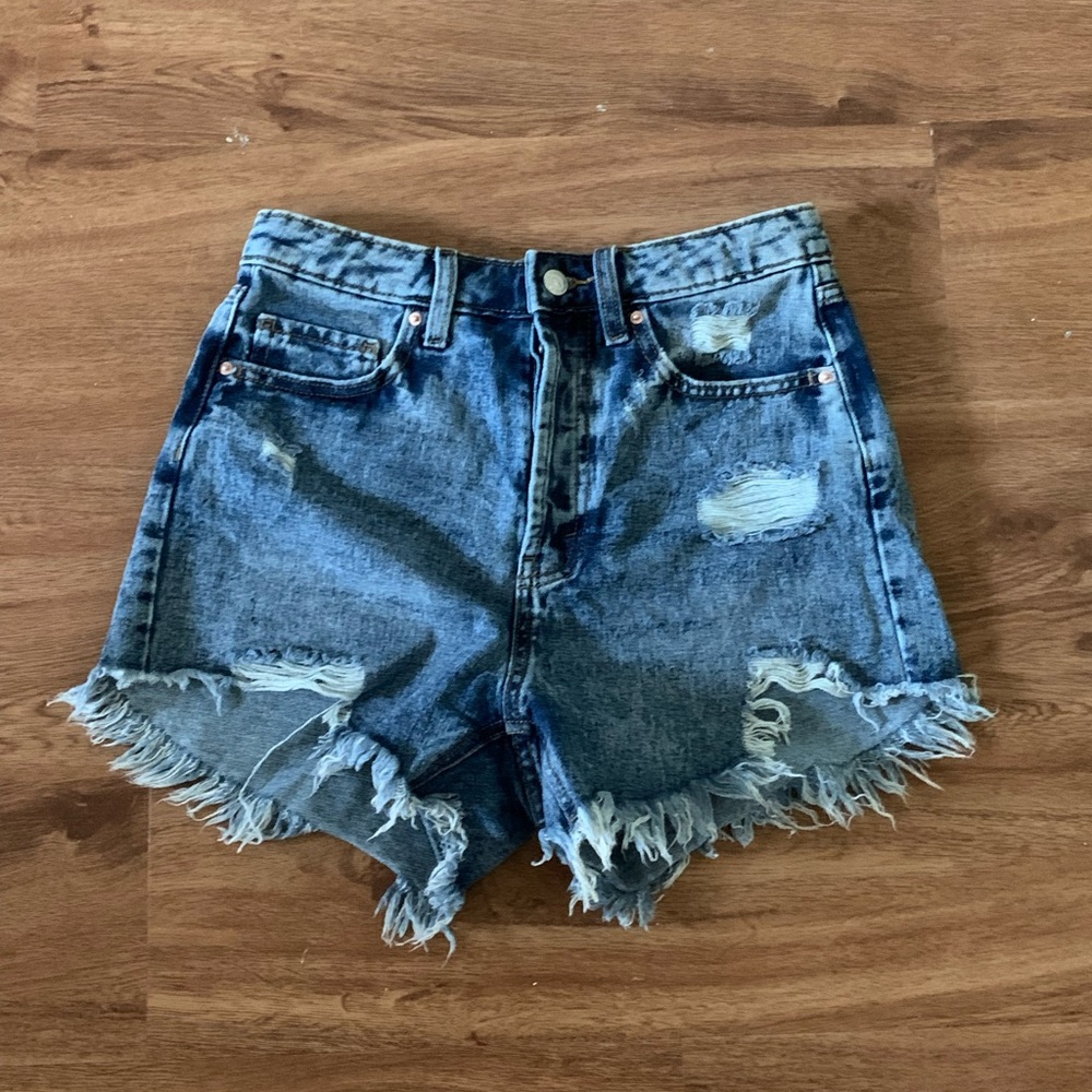 Distressed dark blue wild fable shorts